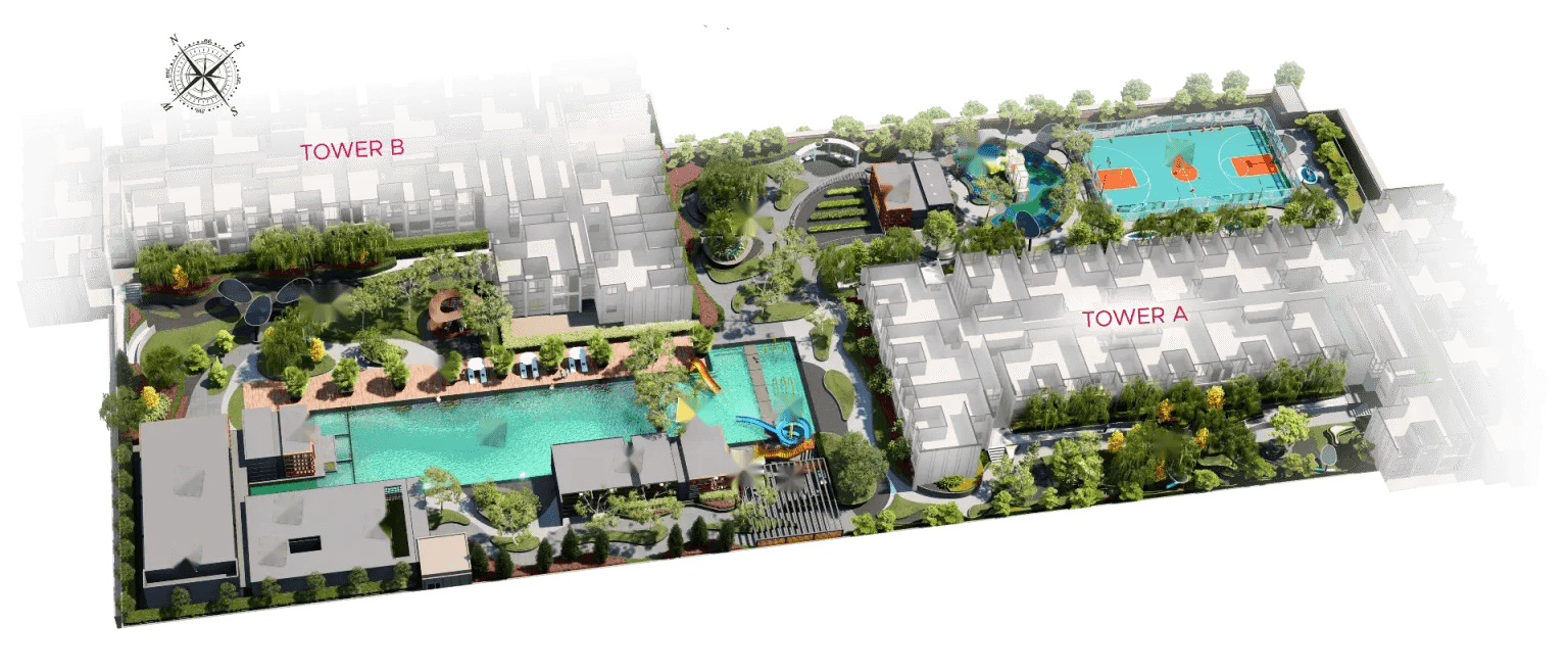 Parkland By The River — podium floor facilities layout